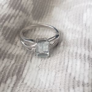 Aquamarine 10k Ring